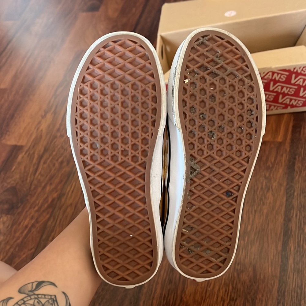 Yellow Checkered Vans - Picture 3 of 4